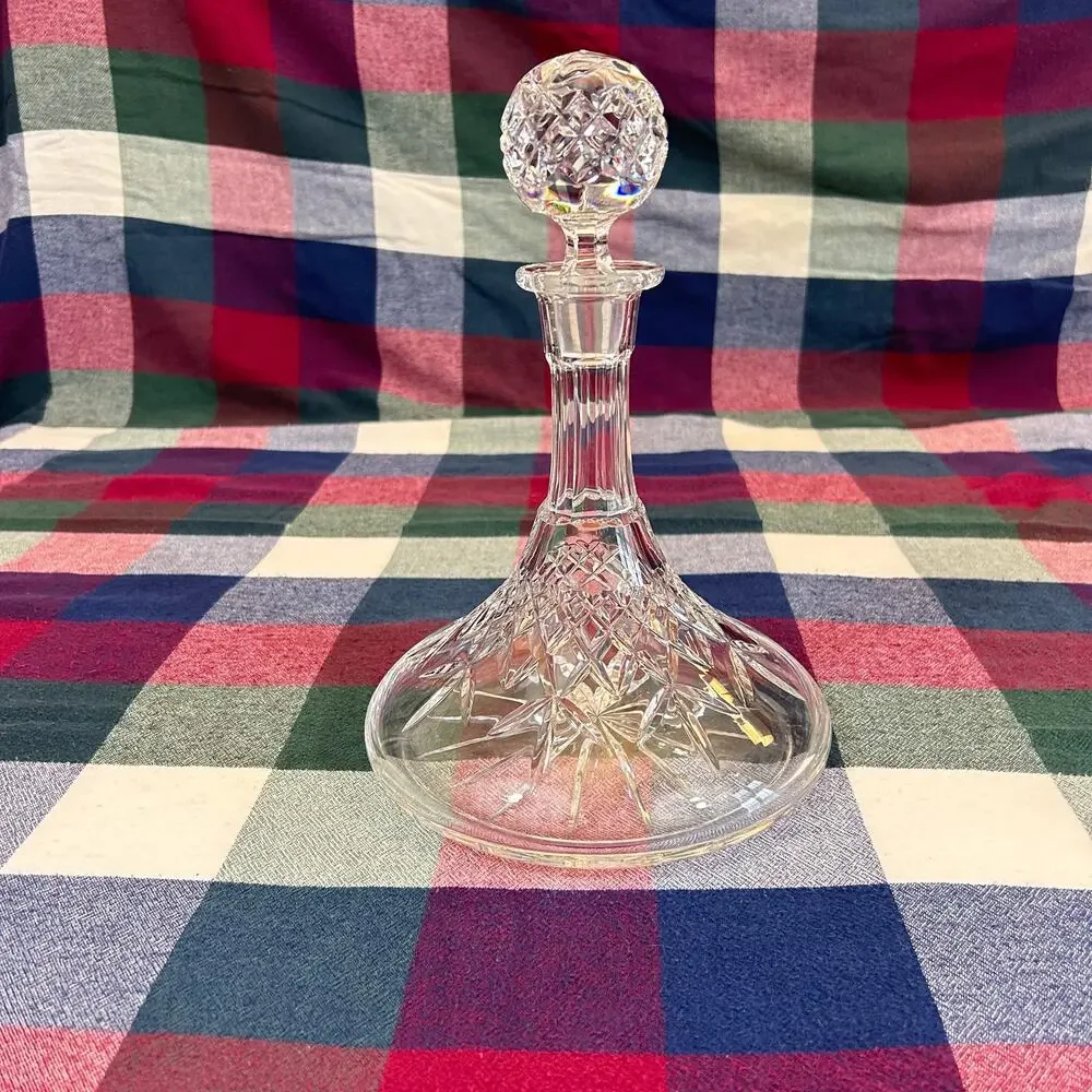Crystal Ships Decanter With Stopper 10